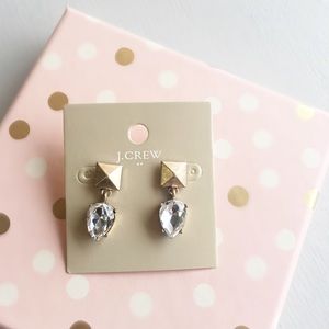 J crew pyramid drop earrings